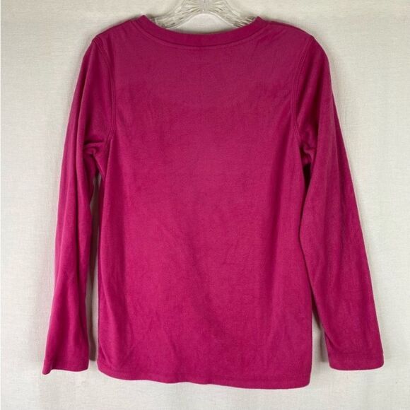 Minnie Mouse Disney Pajamas Women’s Pink Black 2 Piece Fleece Footed Pants Shirt - Picture 4 of 13